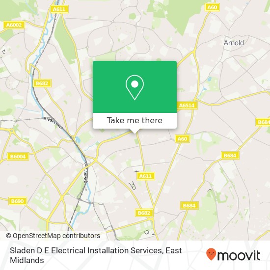 Sladen D E Electrical Installation Services map