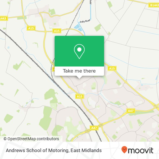 Andrews School of Motoring map