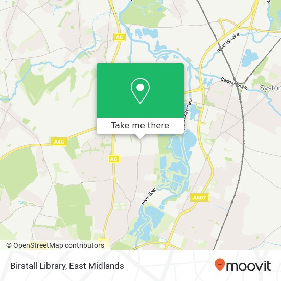 Birstall Library map