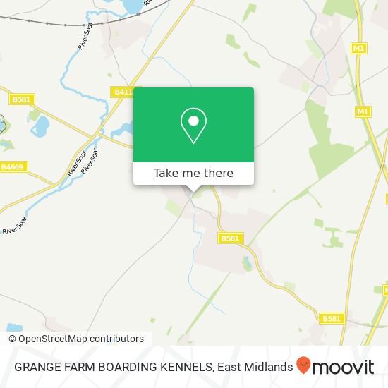 GRANGE FARM BOARDING KENNELS map