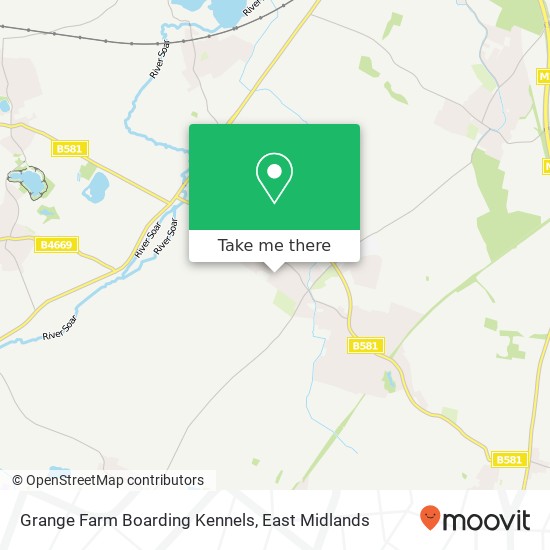 Grange Farm Boarding Kennels map