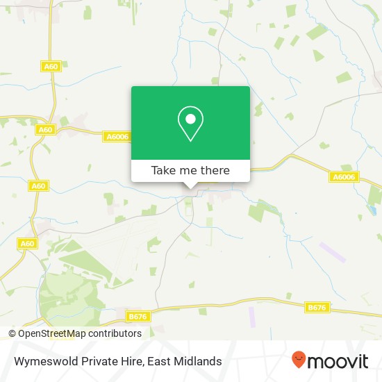 Wymeswold Private Hire map