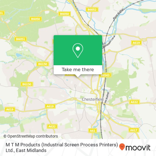 M T M Products (Industrial Screen Process Printers) Ltd. map