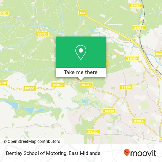 Bentley School of Motoring map