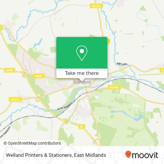 Welland Printers & Stationers map