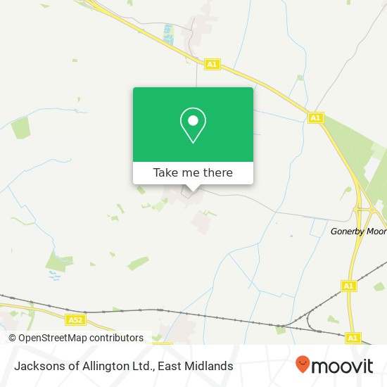 Jacksons of Allington Ltd. map