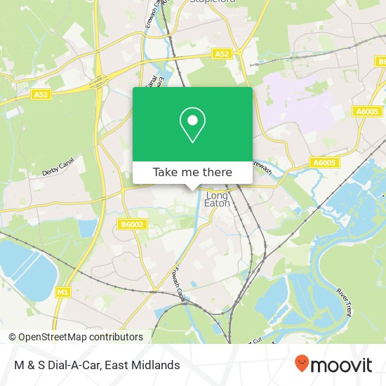 M & S Dial-A-Car map