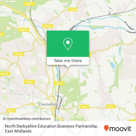 North Derbyshire Education Business Partnership map