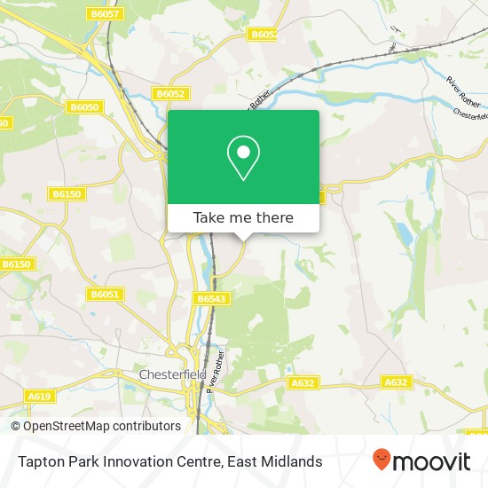 Tapton Park Innovation Centre map