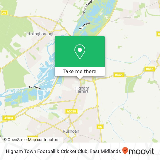 Higham Town Football & Cricket Club map