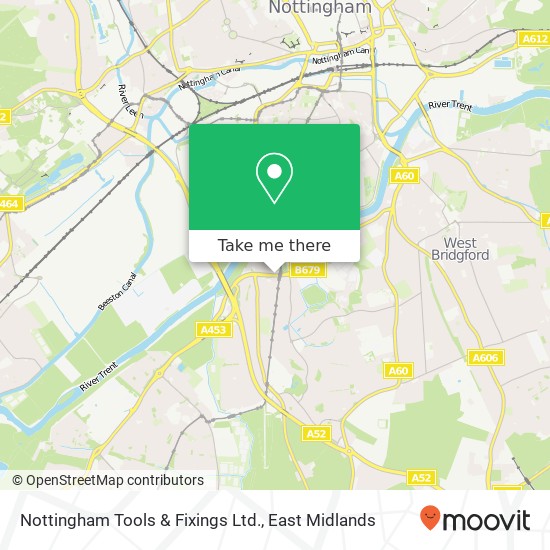 Nottingham Tools & Fixings Ltd. map