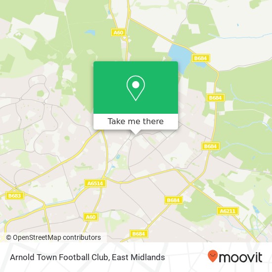 Arnold Town Football Club map