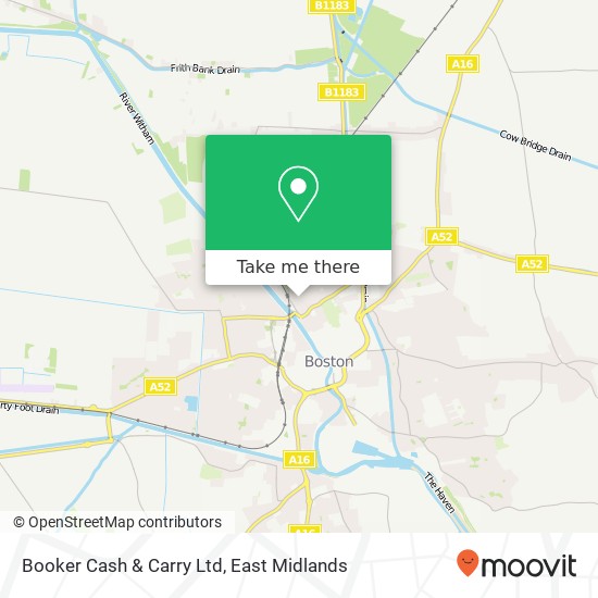 Booker Cash & Carry Ltd map