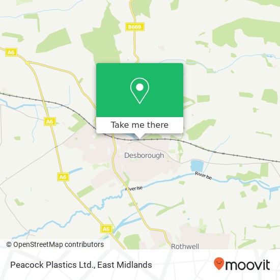 Peacock Plastics Ltd. map
