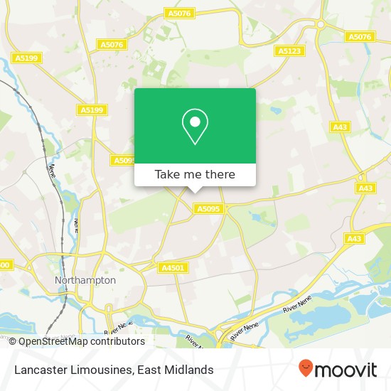 Lancaster Limousines map