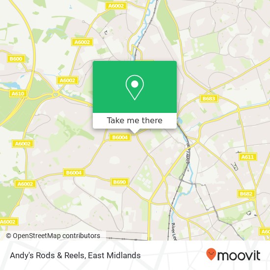 Andy's Rods & Reels map
