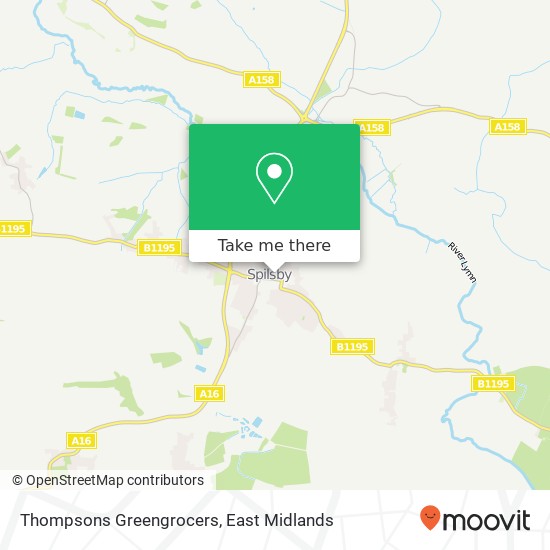 Thompsons Greengrocers map