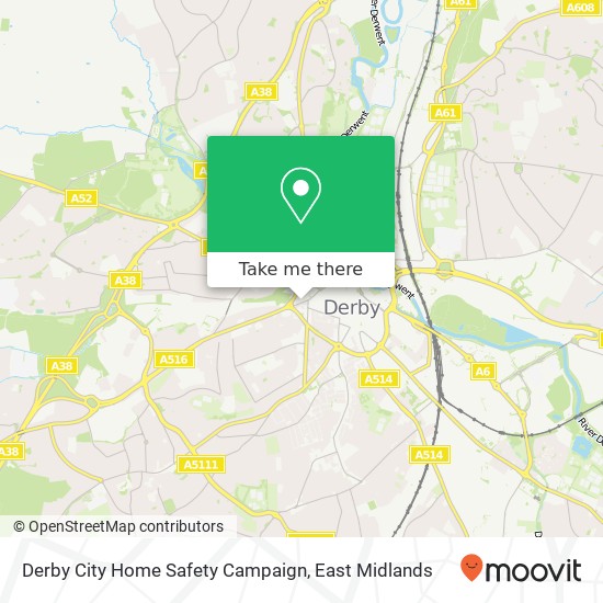 Derby City Home Safety Campaign map