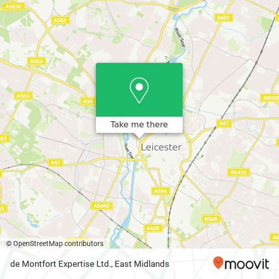de Montfort Expertise Ltd. map
