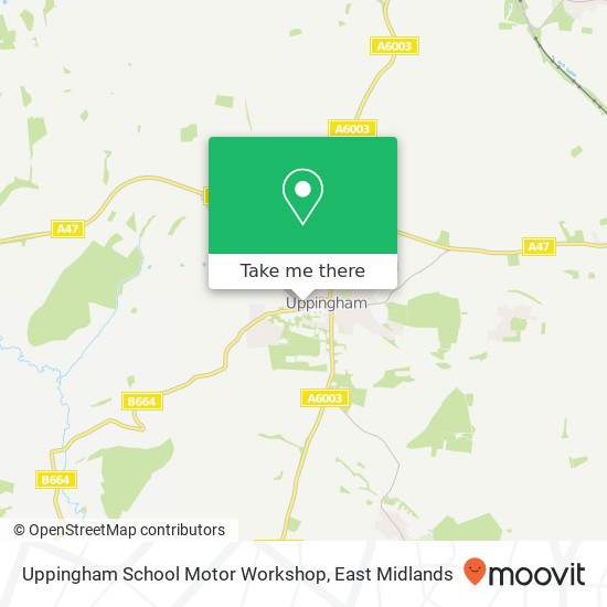 Uppingham School Motor Workshop map
