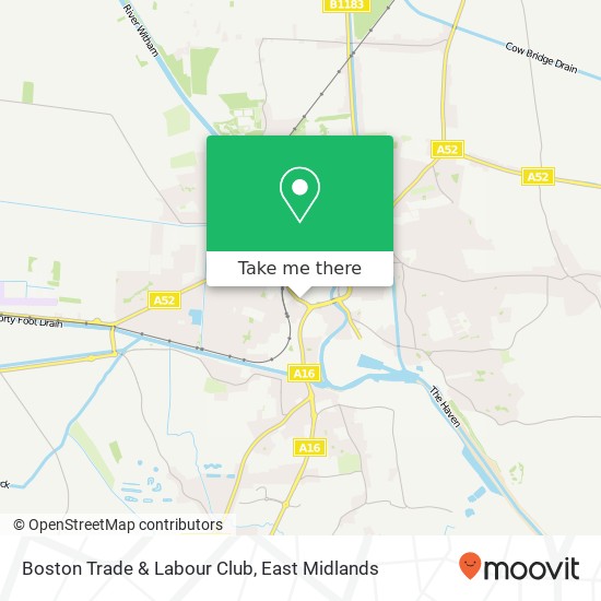 Boston Trade & Labour Club map