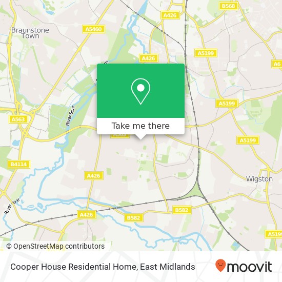 Cooper House Residential Home map