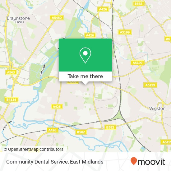 Community Dental Service map
