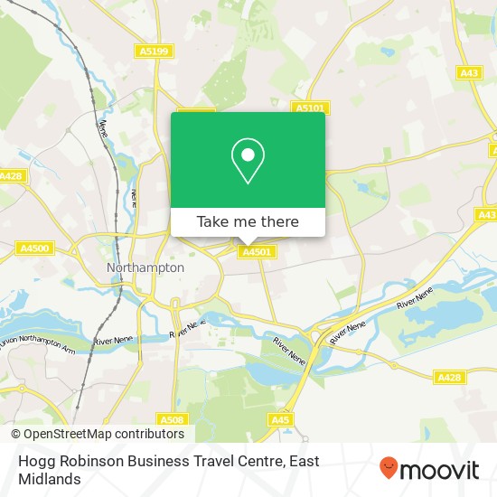 Hogg Robinson Business Travel Centre map
