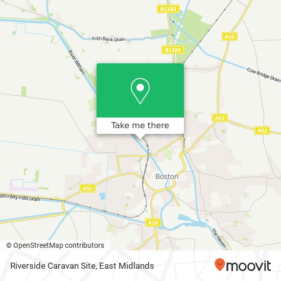 Riverside Caravan Site map