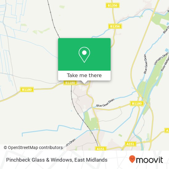 Pinchbeck Glass & Windows map