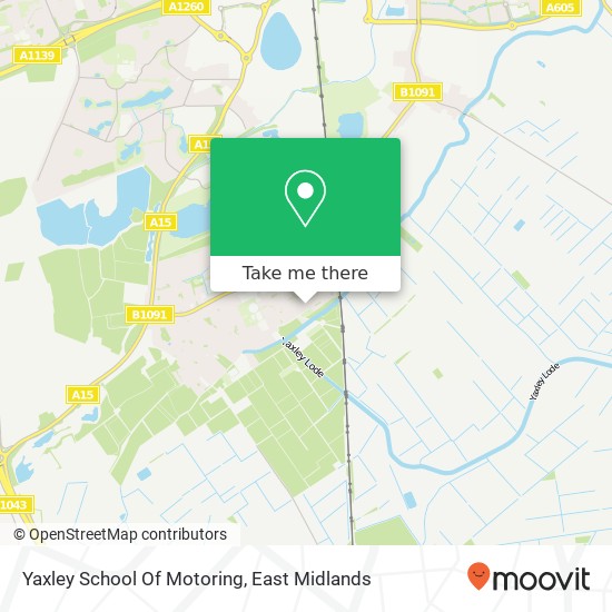 Yaxley School Of Motoring map