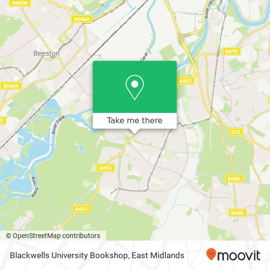 Blackwells University Bookshop map