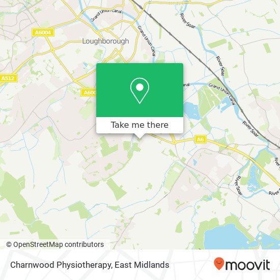 Charnwood Physiotherapy map