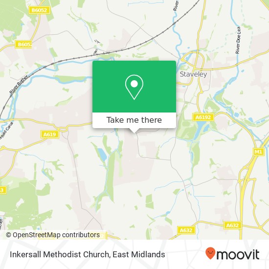 Inkersall Methodist Church map
