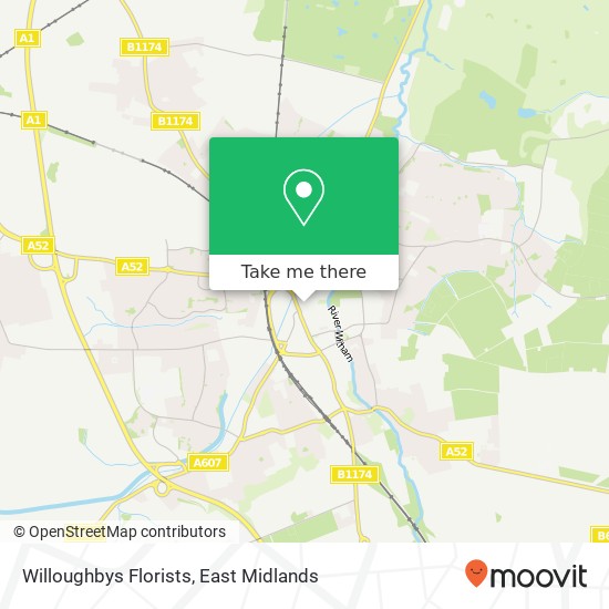 Willoughbys Florists map