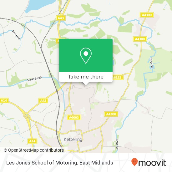 Les Jones School of Motoring map
