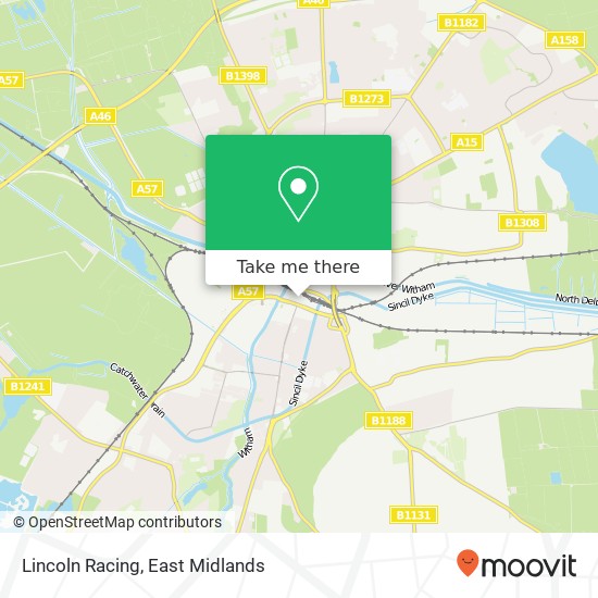Lincoln Racing map