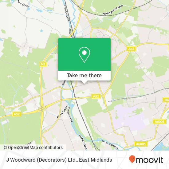 J Woodward (Decorators) Ltd. map