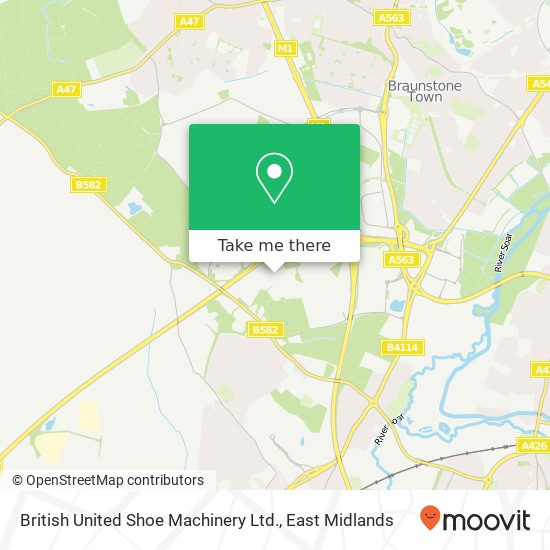 British United Shoe Machinery Ltd. map