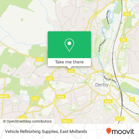 Vehicle Refinishing Supplies map