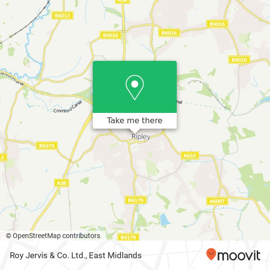 Roy Jervis & Co. Ltd. map