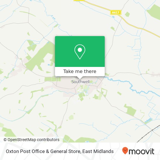 Oxton Post Office & General Store map