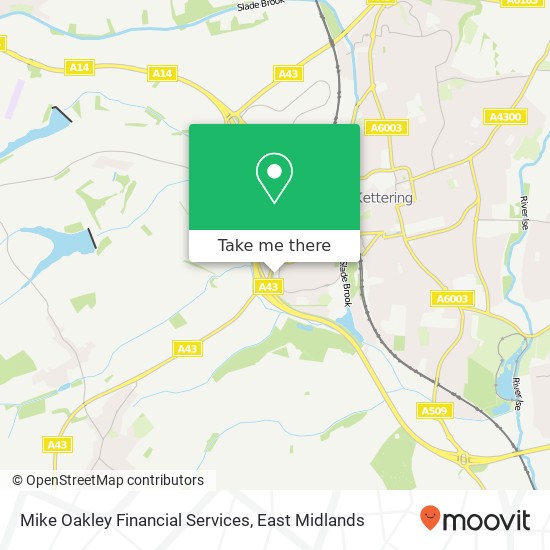 Mike Oakley Financial Services map