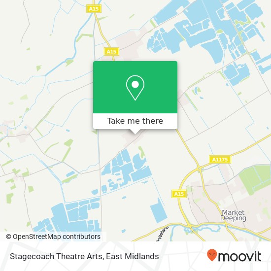 Stagecoach Theatre Arts map