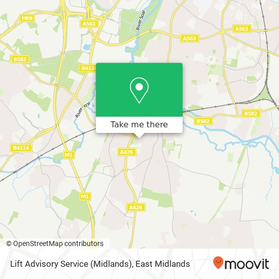 Lift Advisory Service (Midlands) map