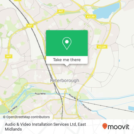 Audio & Video Installation Services Ltd map