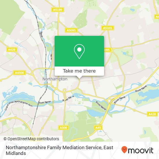 Northamptonshire Family Mediation Service map