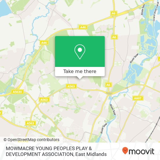 MOWMACRE YOUNG PEOPLES PLAY & DEVELOPMENT ASSOCIATION map