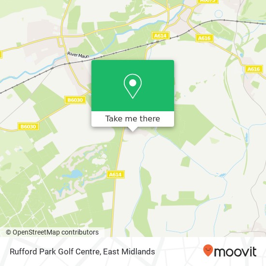 Rufford Park Golf Centre map