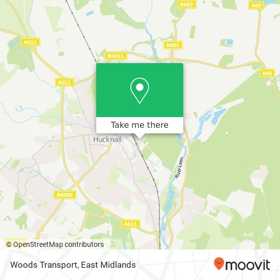 Woods Transport map